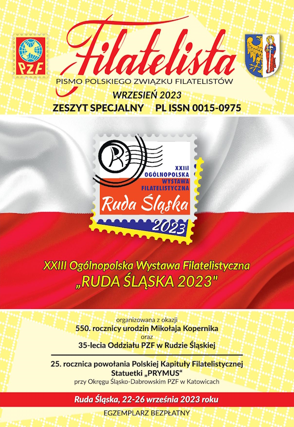 Filatelista 8/2023 okładka