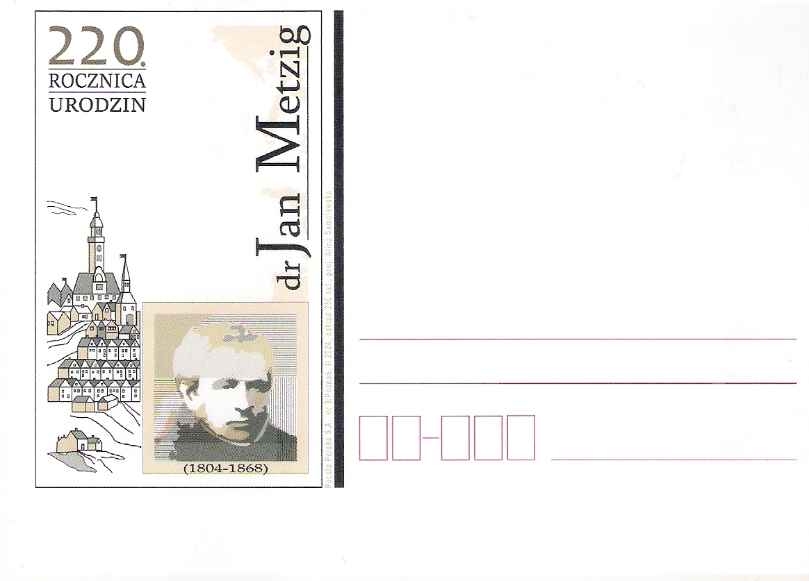 Jan Metzig kartka pocztowa