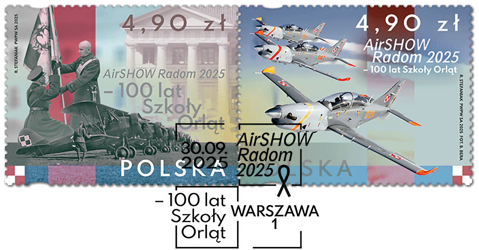 Znaczek z okazji 75-lecia PZF