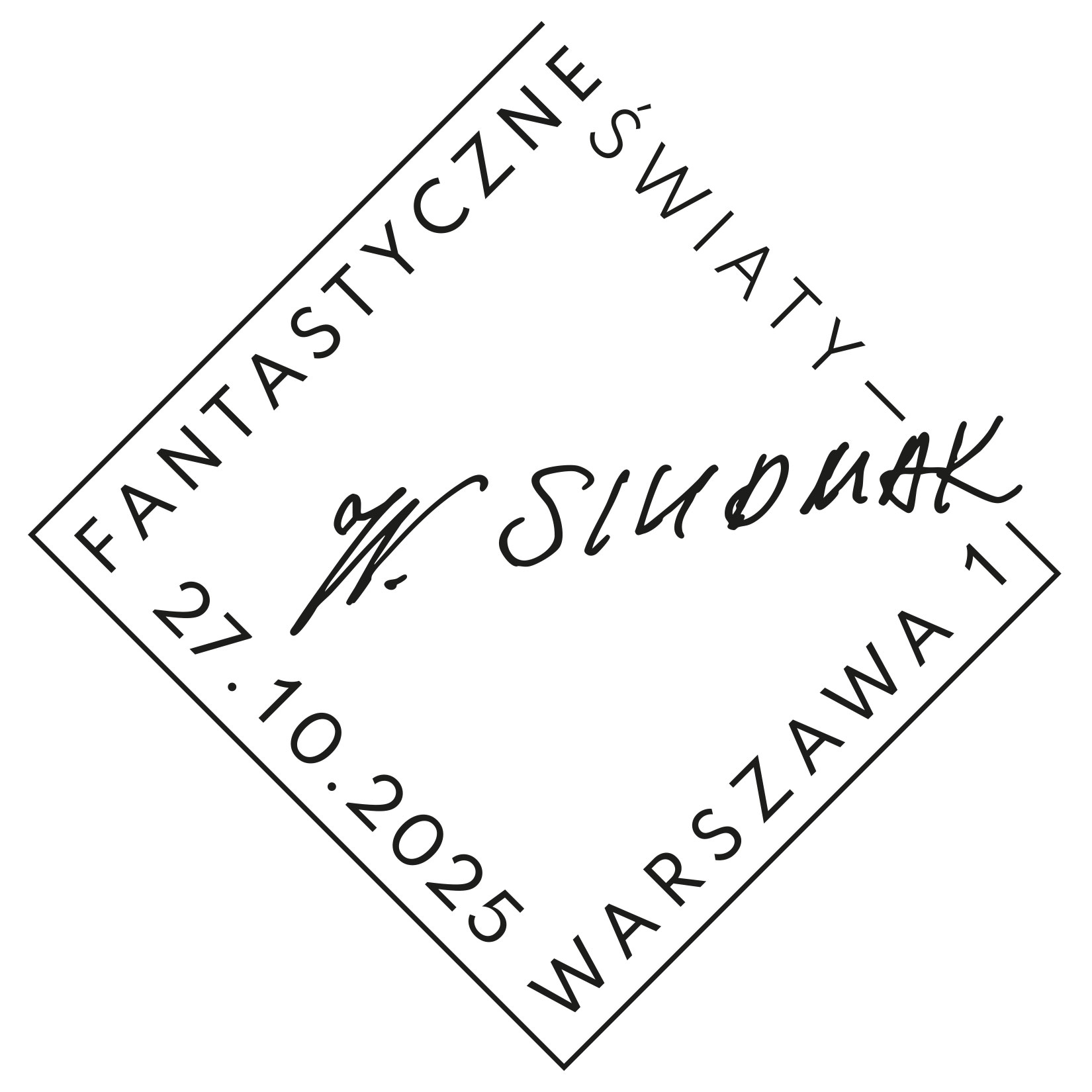 Fantastyczne światy - datownik FDC
