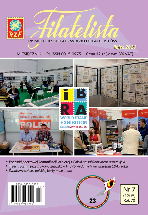 Filatelista 7/2023 okładka