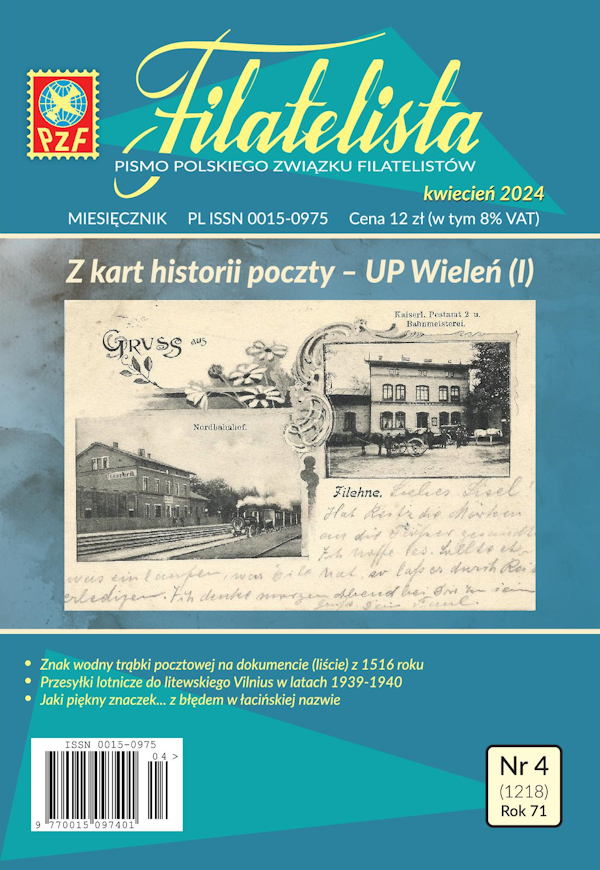 Filatelista 04/2024 okładka